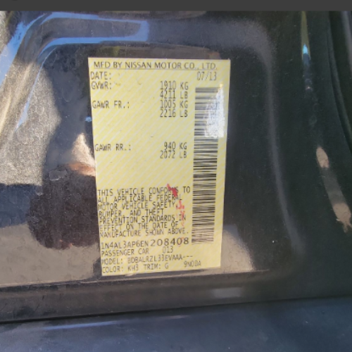 2014 Nissan Altima 2.5 S